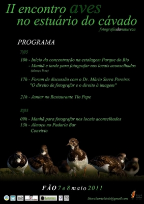 Evento - II Encontro Aves no Estuário do Cávado